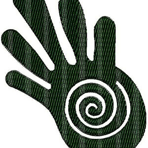 Hand Print Applique Embroidery Design