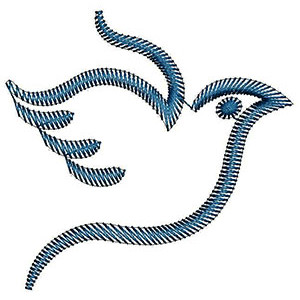 Flying Dove Embroidery Design 18276