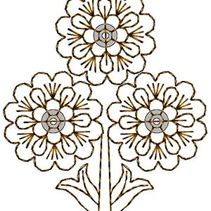 Patch Embroidery Design 18334