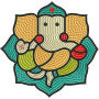 Ganesha Embroidery Design