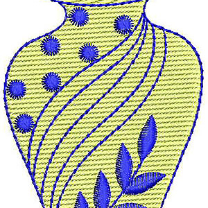 Pot Embroidery Design 18415