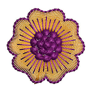 Straw Applique Embroidery Design 18436