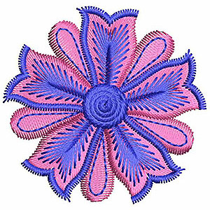 Floral Machine Embroidery Design 18464