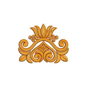 Lotus Patch Embroidery Design