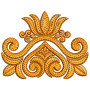Lotus Patch Embroidery Design