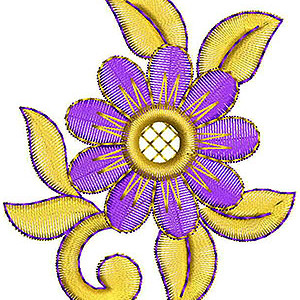 Flower Embroidery Designs For Sarees 187