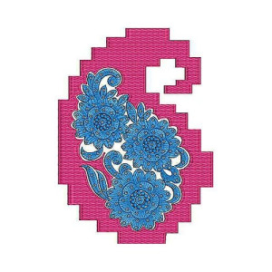 Block Edge Embroidery Design
