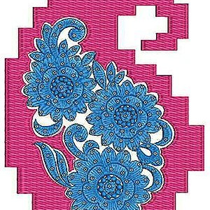 Block Edge Embroidery Design