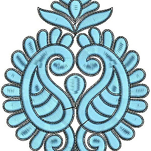 Applique Embroidery Design 19107