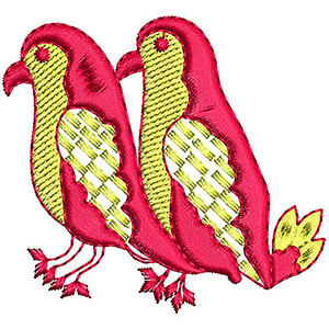 Sparrow Applique Embroidery Design 19177