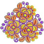 Flower Trio Embroidery Pattern