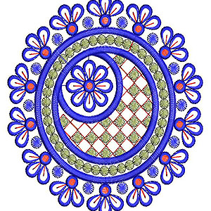 Applique Embroidery Design  19332