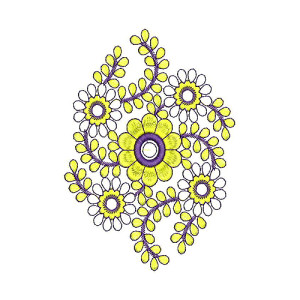 Applique Embroidery Design 19334
