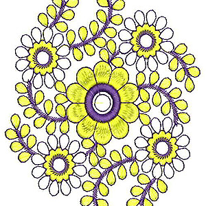 Applique Embroidery Design 19334