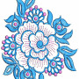 Applique Embroidery Design  19335