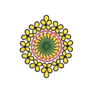 Applique Embroidery Design 19416