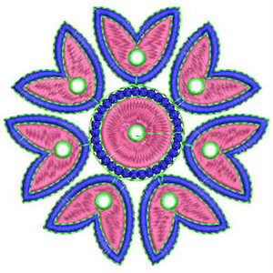 Applique Embroidery Design 19459