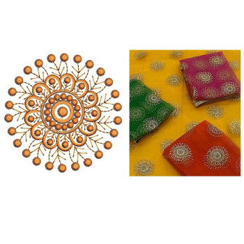 Applique Embroidery Design 19600