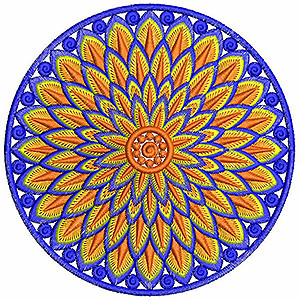 Mandala Embroidery Art