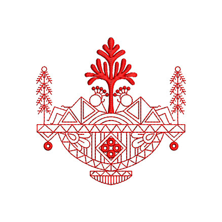 Applique Embroidery Design 19909