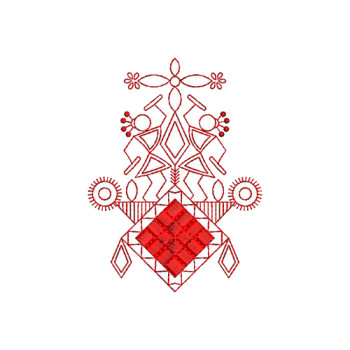 Applique Embroidery Design 19915