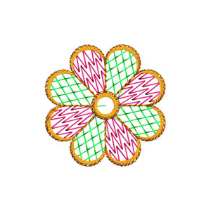 Applique Embroidery Design 19936