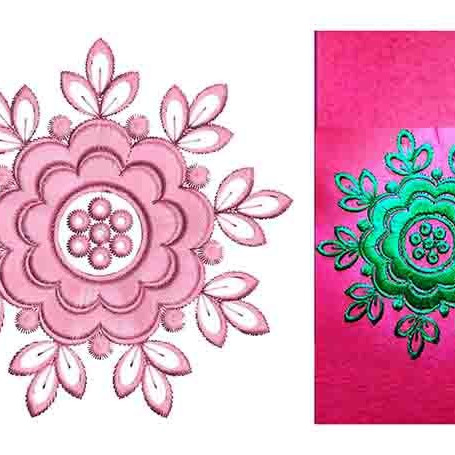 Applique Embroidery Design 19983