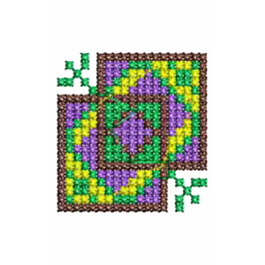 Applique Embroidery Design Cross Stitch