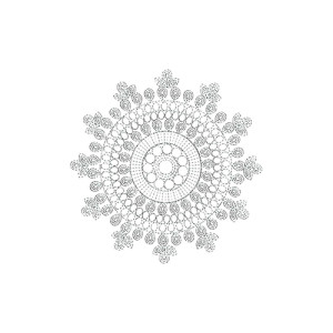 Cording Mandala Embroidery Design