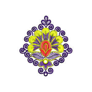 Casual Applique Embroidery Design 20177