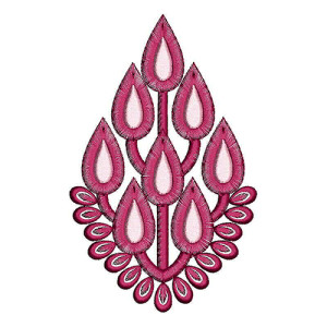 Crocheted Applique Embroidery Design 20239