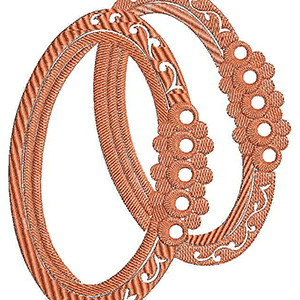 Bangles Applique Embroidery Design 20259