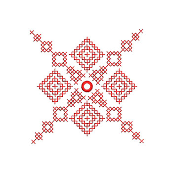 Kutchi Cross Stitch Embroidery