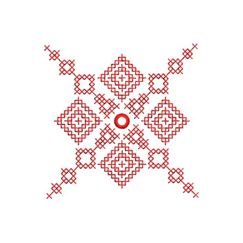 Kutchi Cross Stitch Embroidery