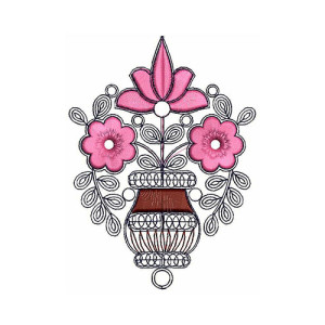 Dogwood Flower Embroidery Design 20452