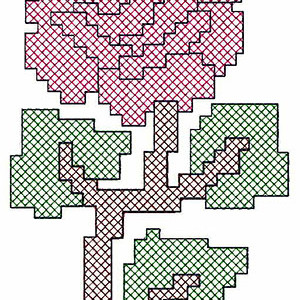 Phulkari Applique Embroidery Design 20462