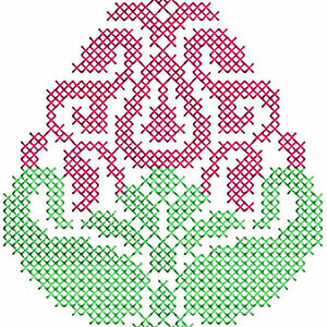Cross Stitch Machine Embroidery Pattern
