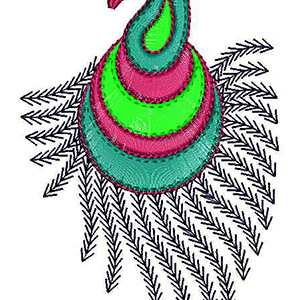 Vintage Prized  & Colorful Patch Embroidery 20598