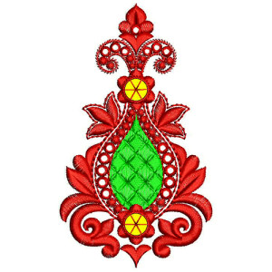 Acrylic Kalash 9mm Sequins Embroidery Design 20611