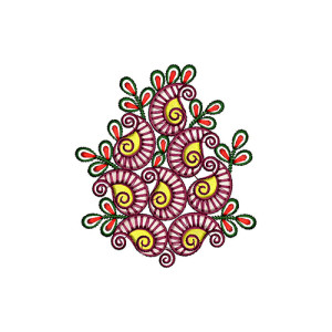 Applique Embroidery Design 20621
