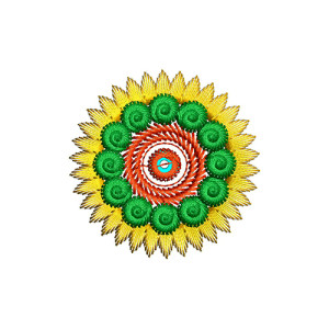 Applique Embroidery Design 20697