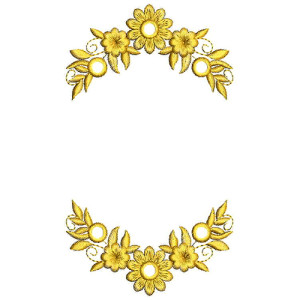 Applique Embroidery Design 20701