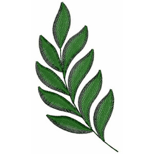 Green Leaves Applique Embroidery Design 20717