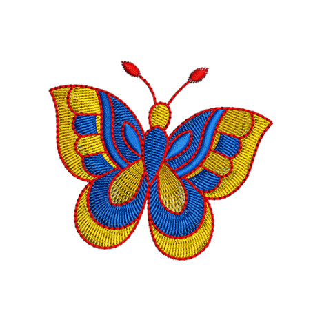 Butterfly Forest Patch Embroidery Design 20809