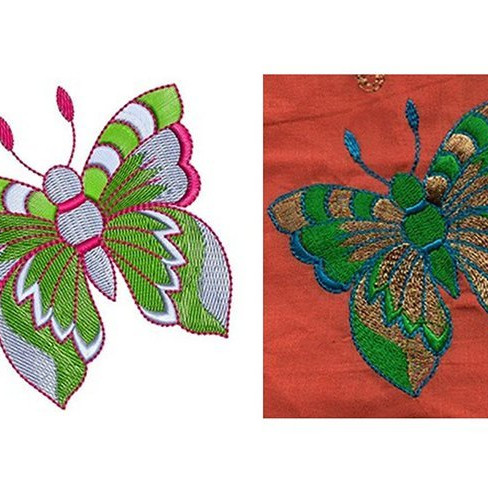 Butterfly Machine Embroidery Design 20811