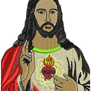 Jesus Christ Embroidery Design