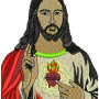 Jesus Christ Embroidery Design