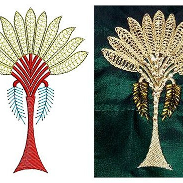 Applique Embroidery Design 20977