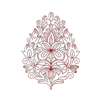 Run Stitch Applique Embroidery Design 20984