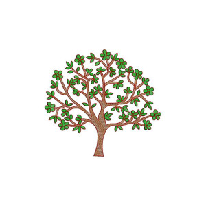 Tree Applique Embroidery Design 20986